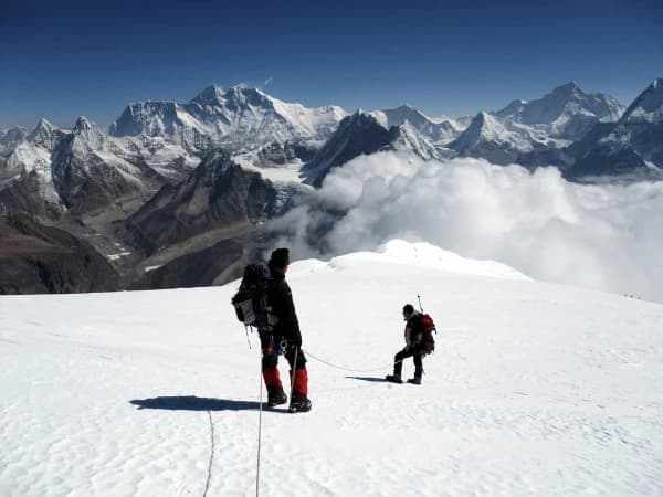 Climbers in Mera Peak by Overland Trek Nepal