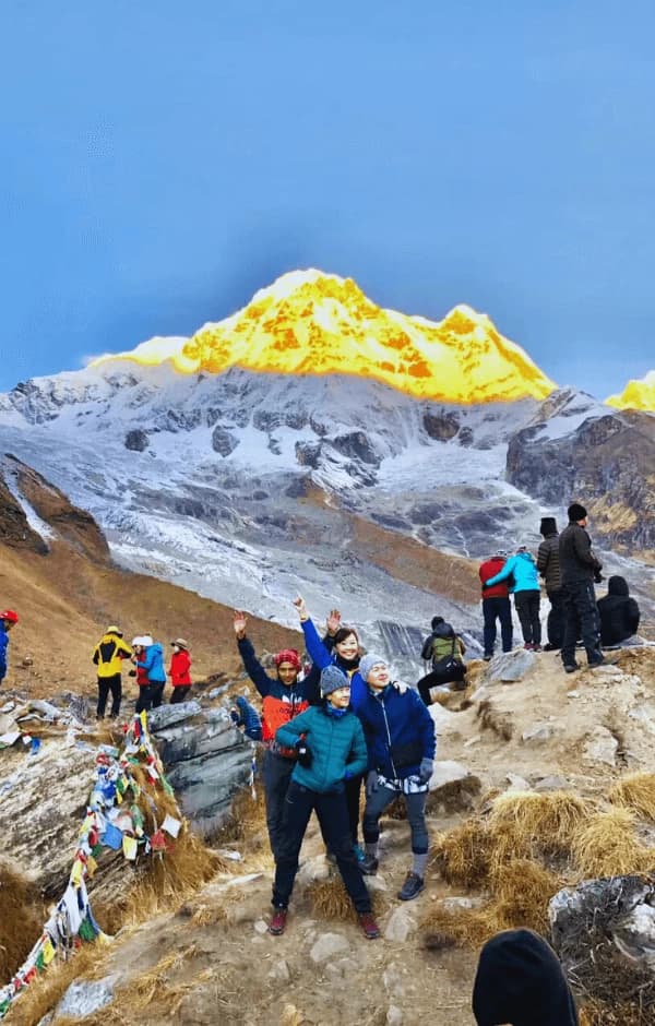 Annapurn One with Sunrise