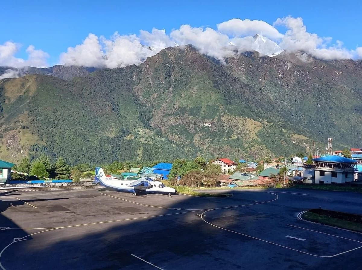 About to Take off from Lukla