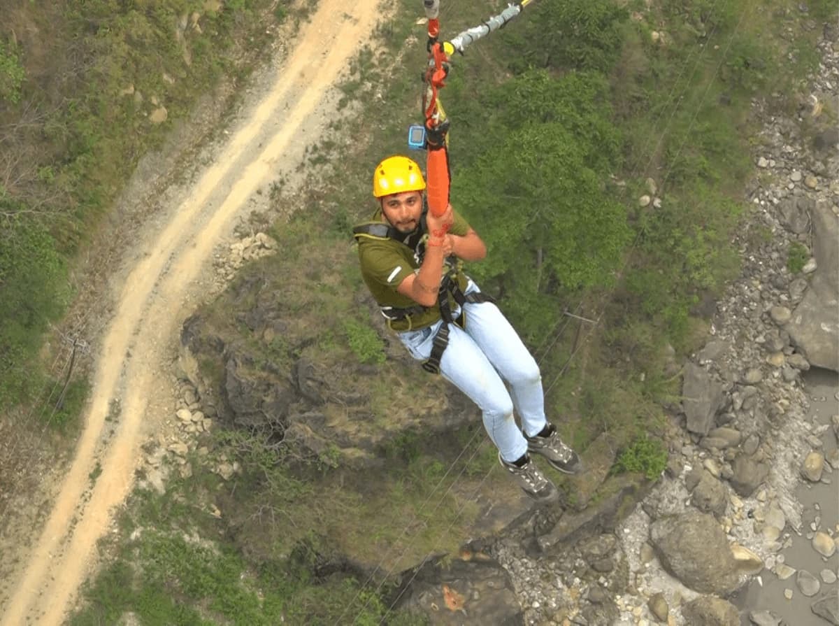 Bungee jumping in Nepal