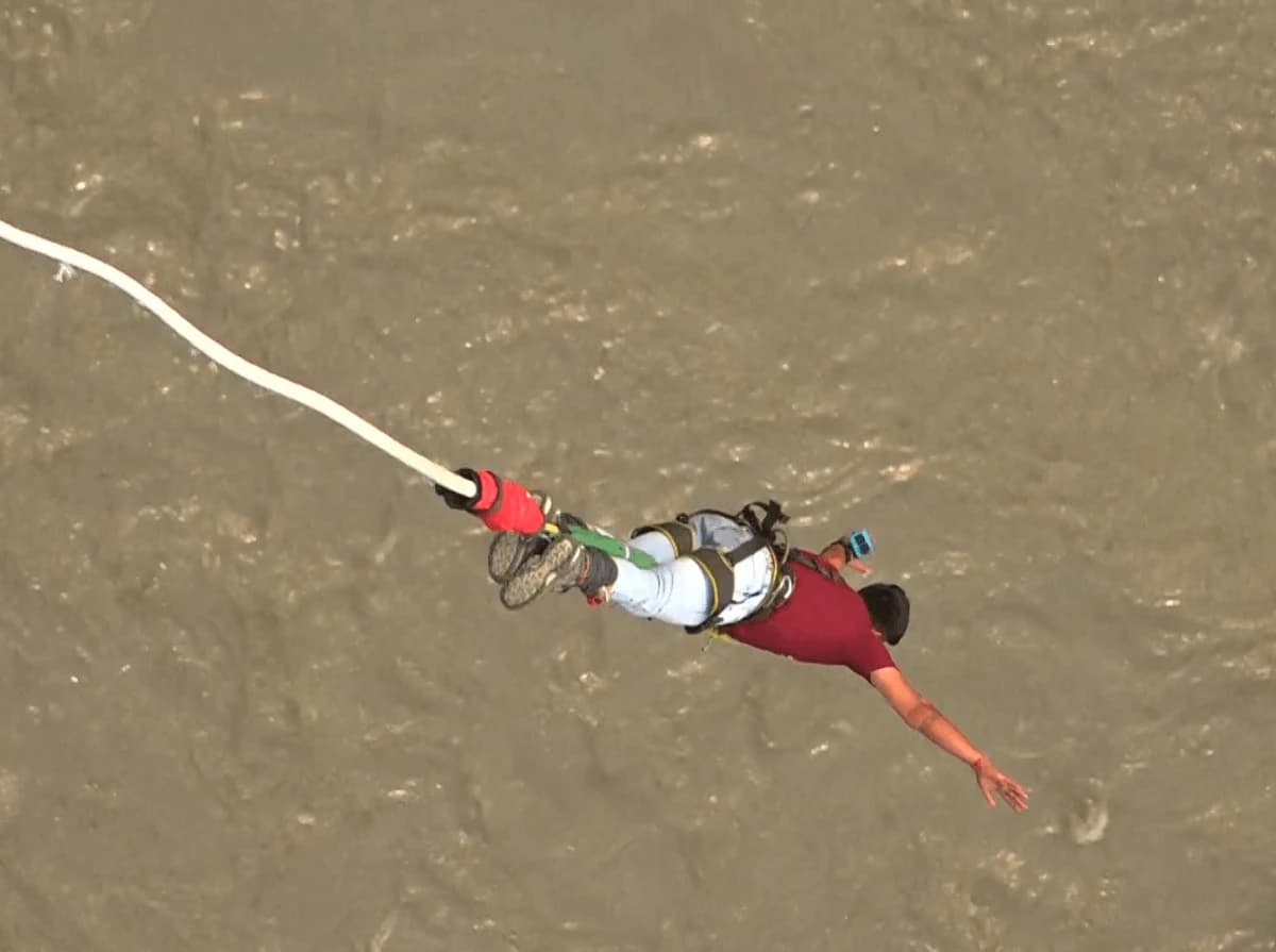 Bungee jumping in Nepal