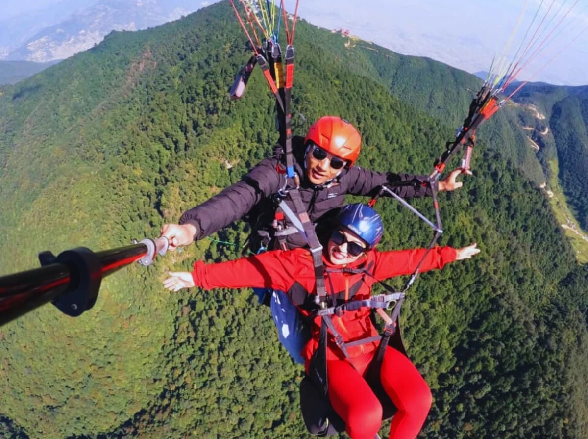 Paragliding from Kathmandu