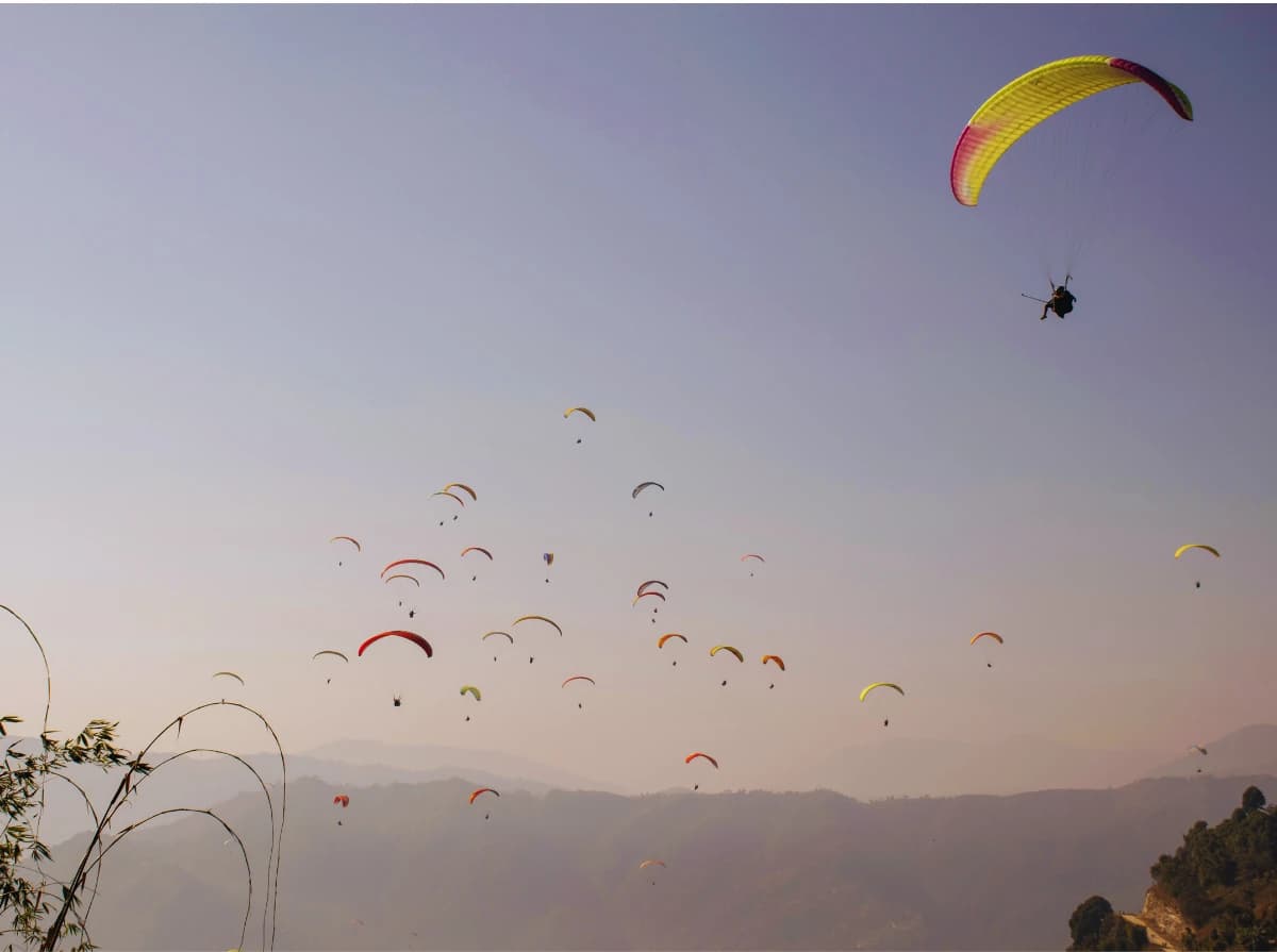 Paragliding from Kathmandu