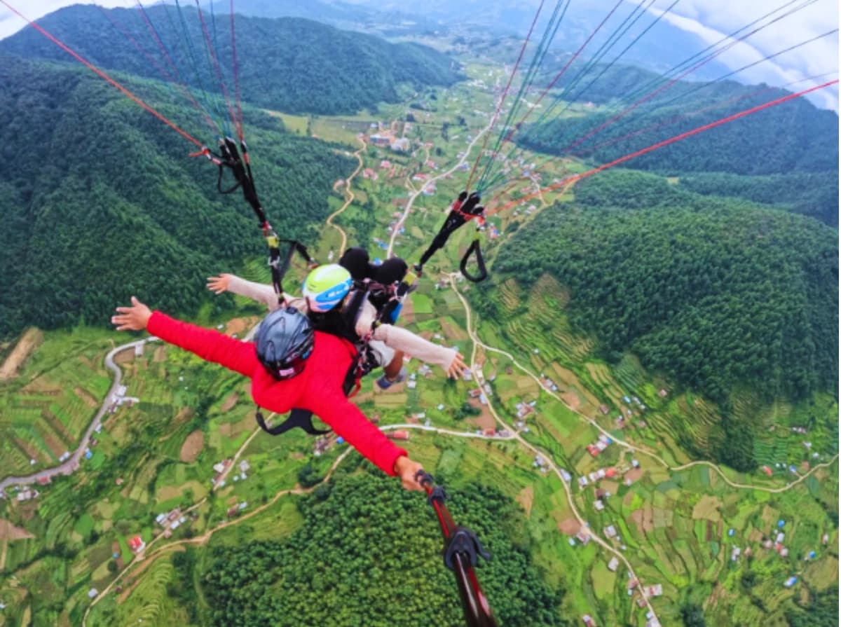 Paragliding from Kathmandu