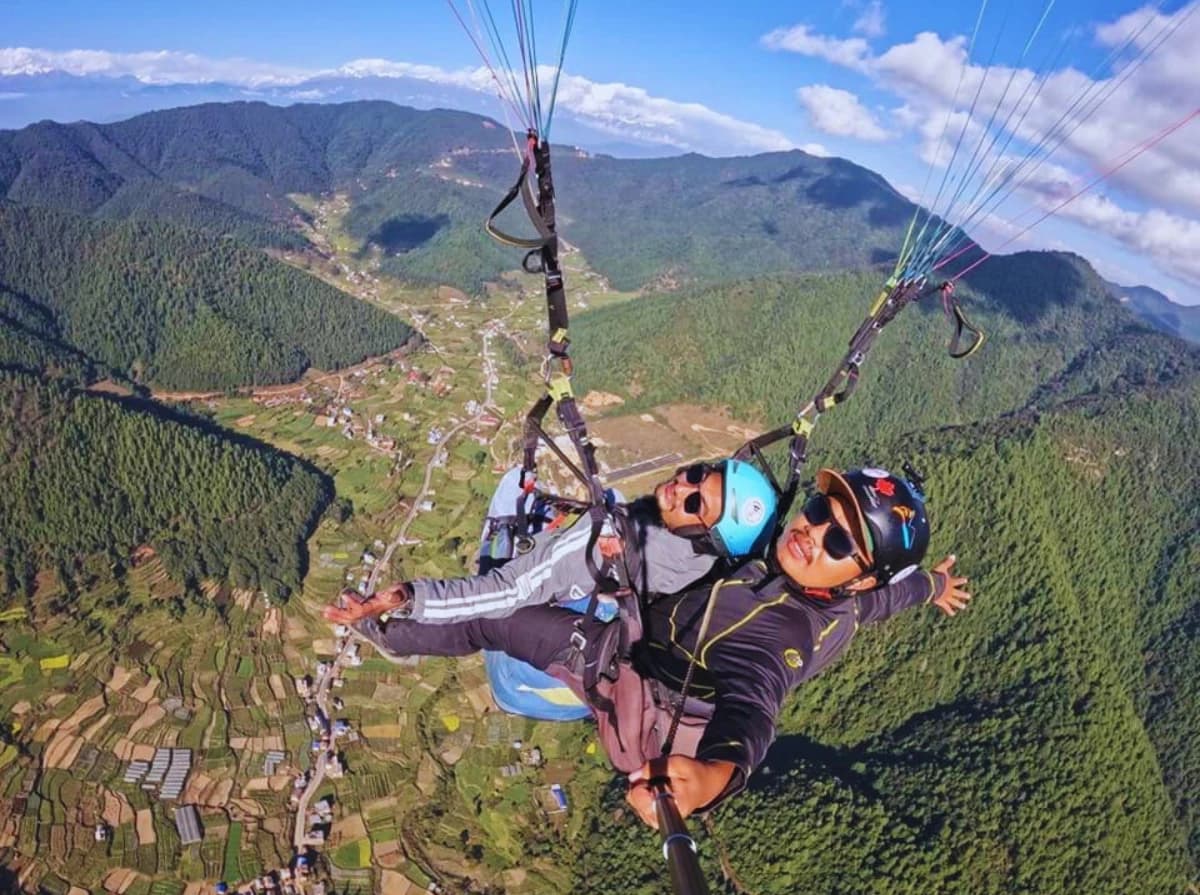 Paragliding from Kathmandu