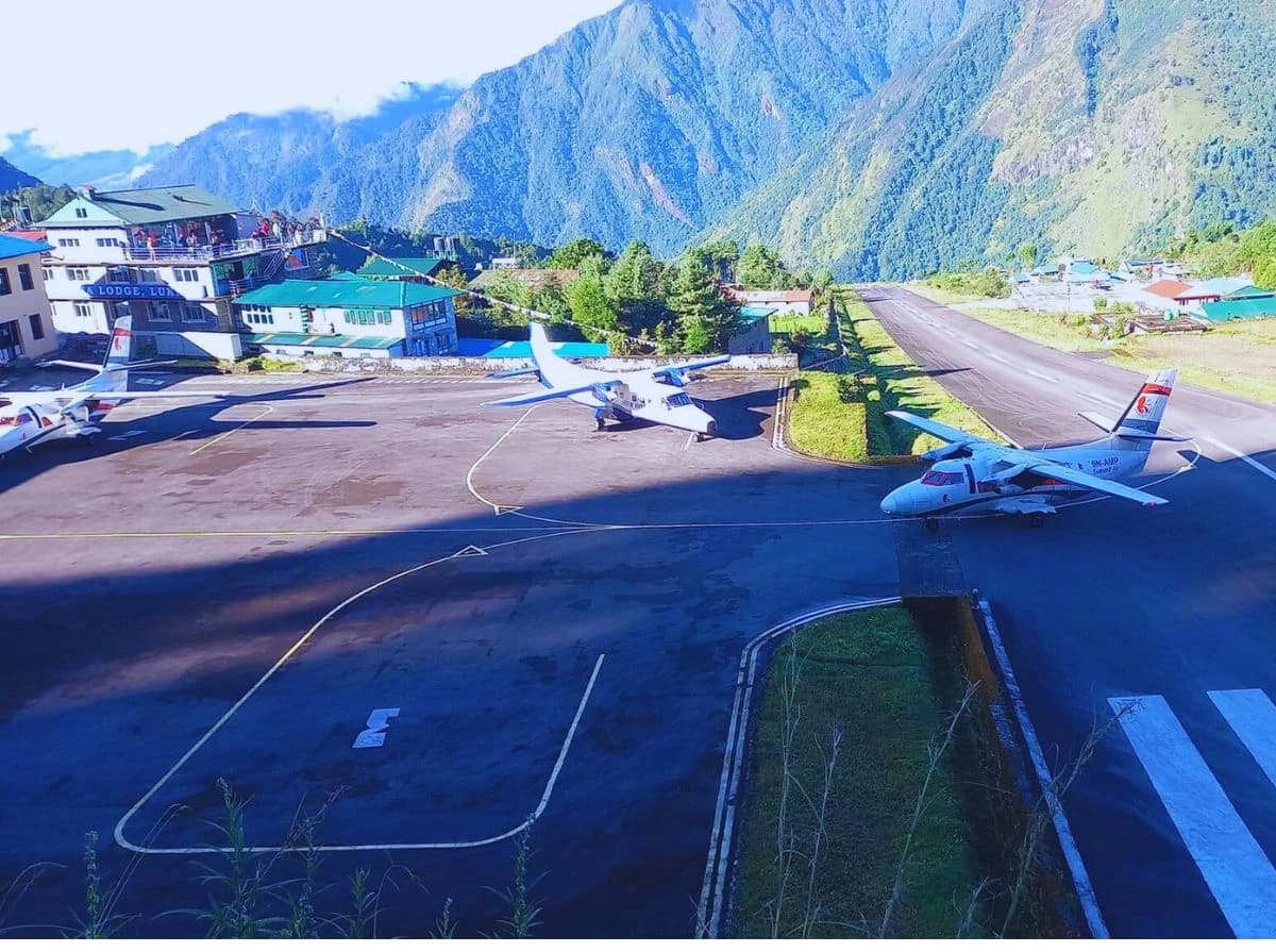 Plane Landing at Lukla Airport