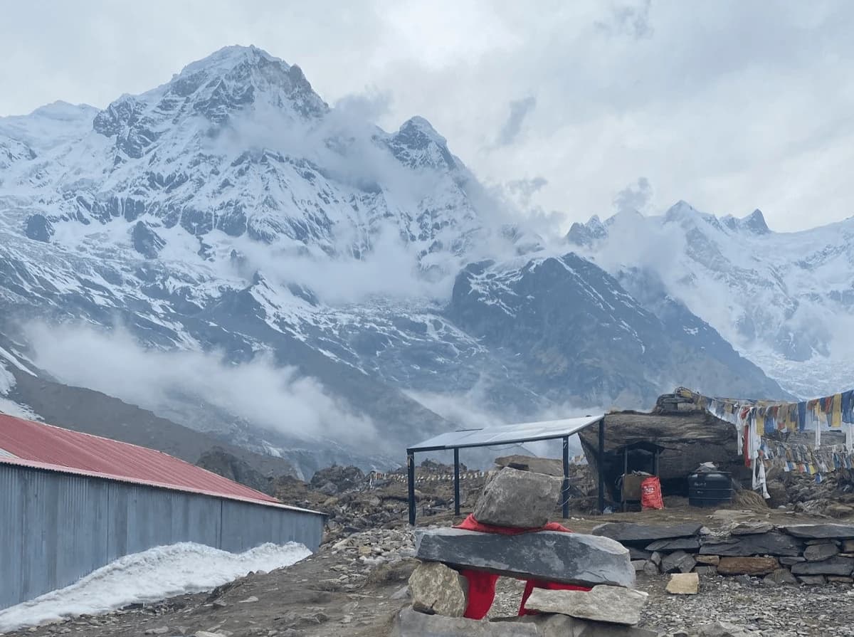 Solar Panel in ABC duringBudget Annapurna Base Camp Trek