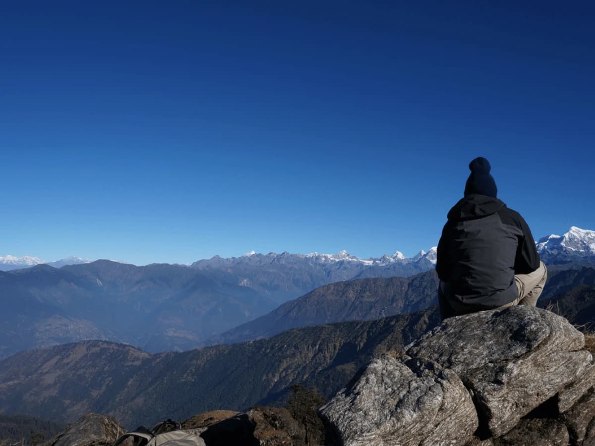 Mountain View Of Pikey Peak