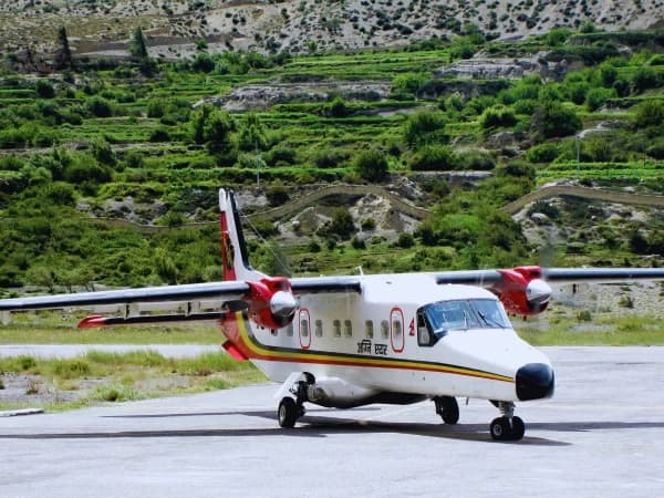 Agni Air In Jomsom Airport