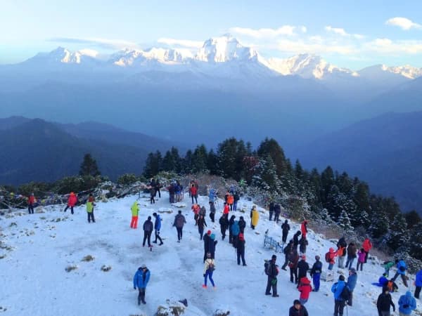 During Winter In Poon Hill