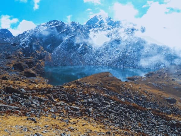 Gosaikunda Lake With Cloud