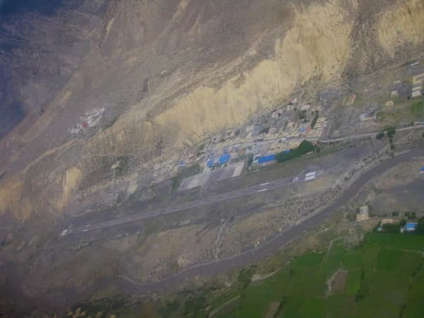 Jomsom Airport Pic From Helicopter