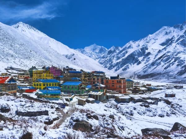 Kyangjing Valley With Snow