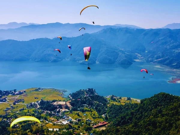 Paraglading In Pokhara