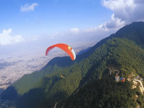 Paragliding At Kathmandu