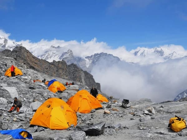 Tent Camp At High Camp