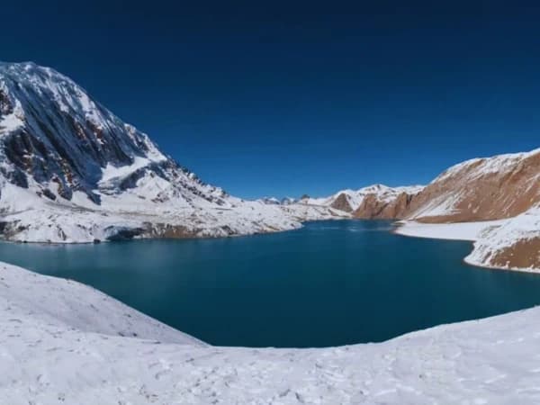 Tilicho Lake With Snow