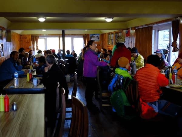 Trekkers In Teahouse