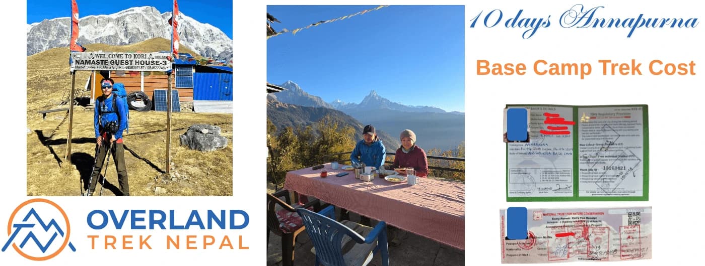 10 Days Annapurna Base Camp Trek cost