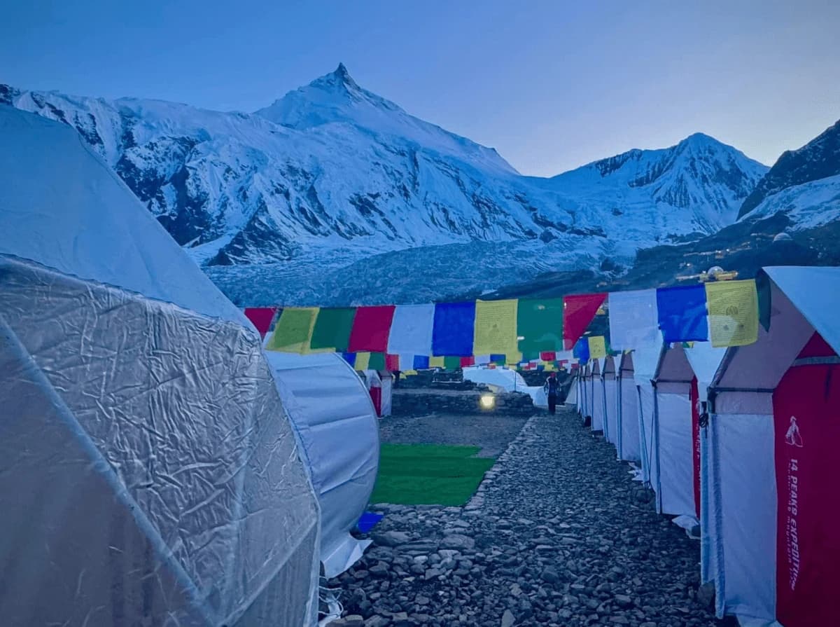 Beautiful Mount Manaslu View from MBC