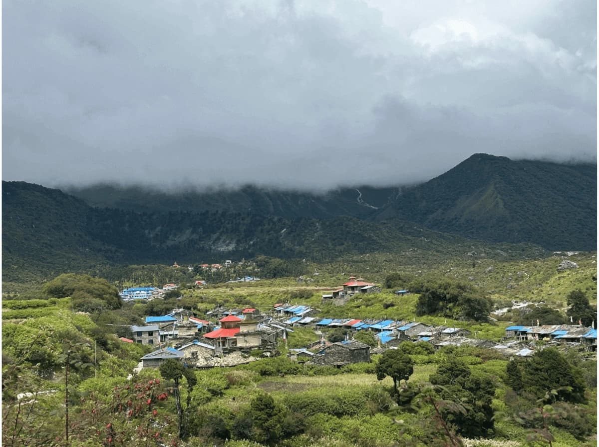 Beautiful samagaun village of Manaslu