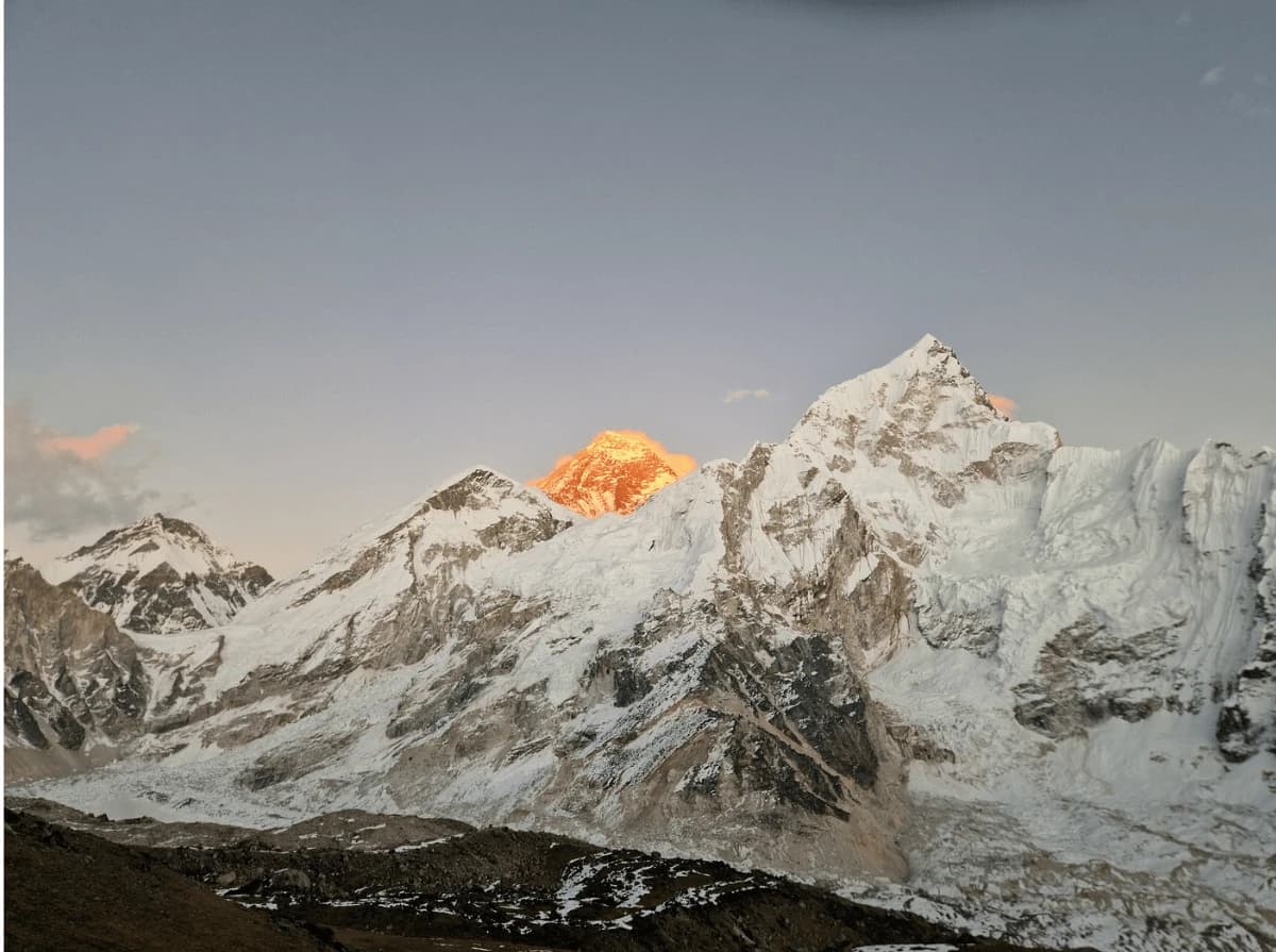 Golden Hour on the top of Mt. Everest