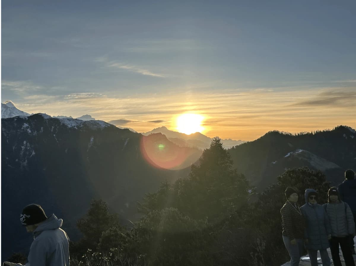 Sunrise view from Poon Hill
