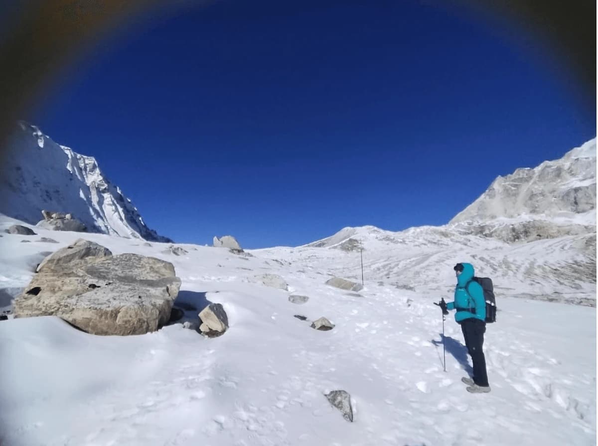 trekkers of overland trek nepal doing manaslu circuit trek