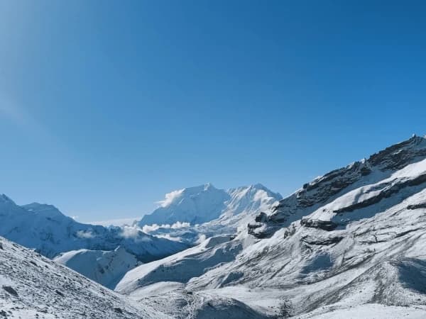 Annapurna range view from throng highcamp