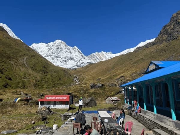 Annapurna view from machhapuchhre base camp
