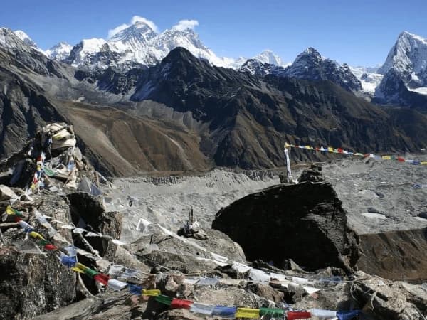 Everest and cholatse view from gokyo ri