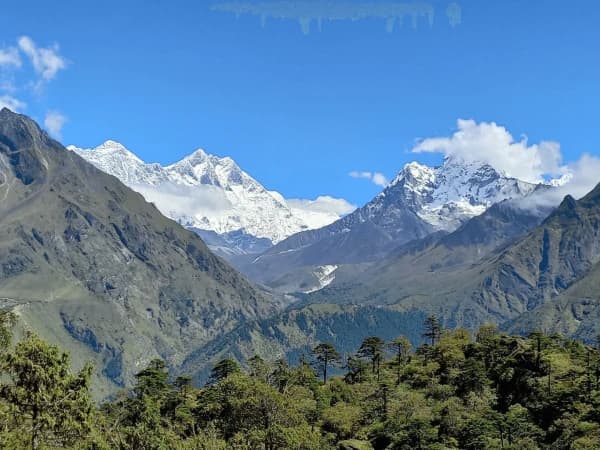 Everest view with greenery