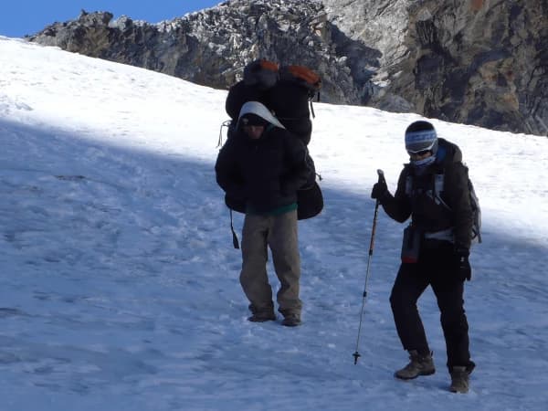 Guest are crossing chola everest