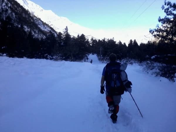Heading to pishang during winter