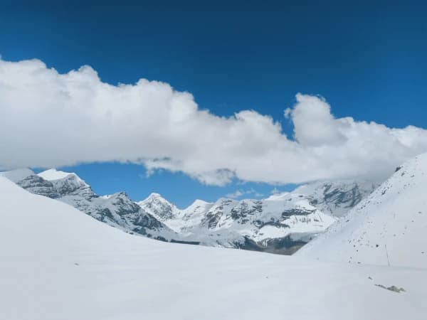 High camp during winter