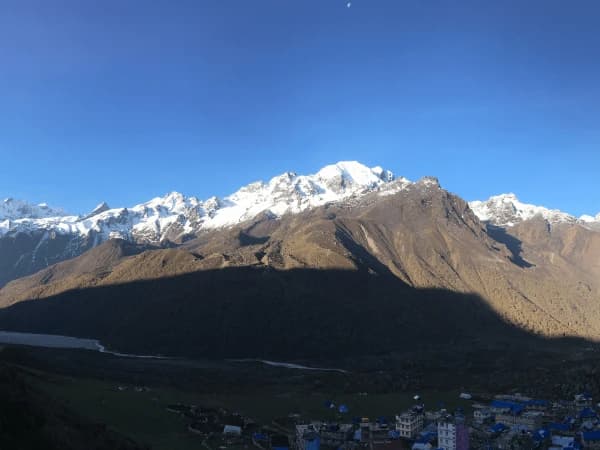 Langtang range view from kyangjin