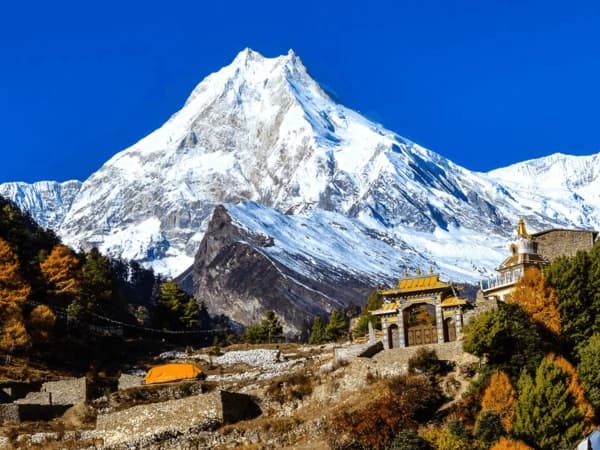 Manaslu near samdo gumpa