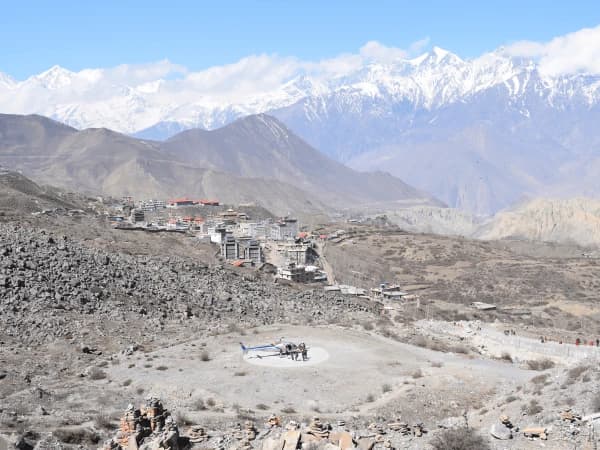 Muktinath with mountain view