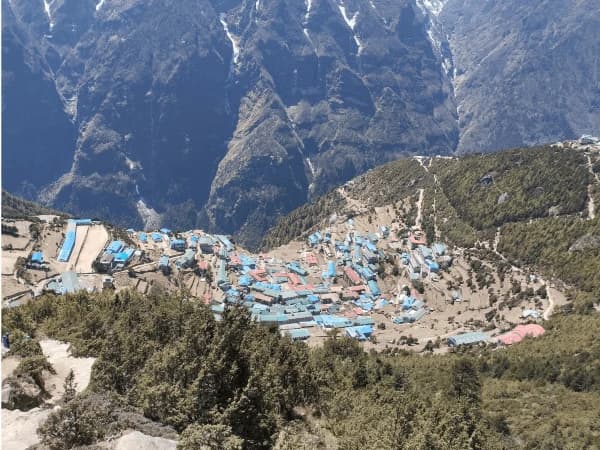 Namche view from syangboche