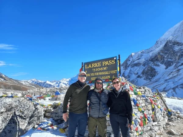 On the top of larkela pass