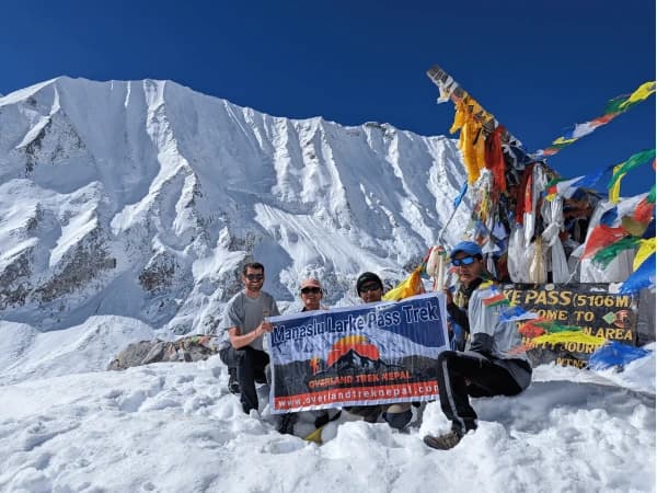Overland trek manaslu larkela pass