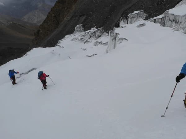 Climber At Himlung Himal