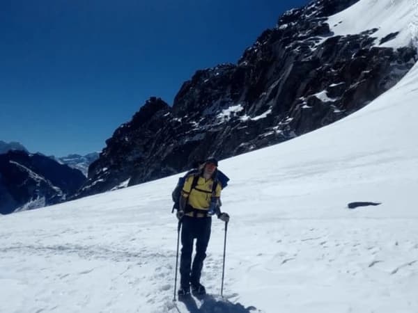 Climber At Lobuche