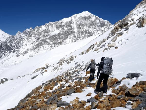 Climbers Heading To Kyangjing Gompa