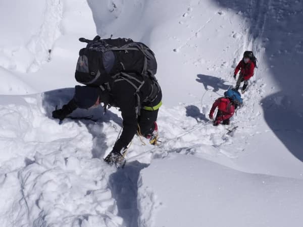 Group Are Heading To Summit Of Himlunh Himal