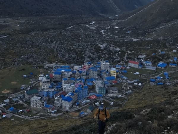 Kyangjin Valley View From Kyangjin Ri
