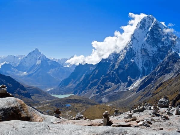 Lobuche Peak View From Chola Pass
