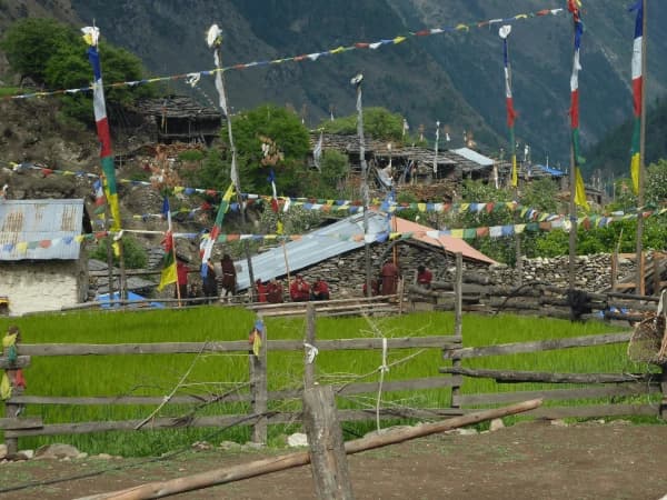 Local Village Of Manaslu