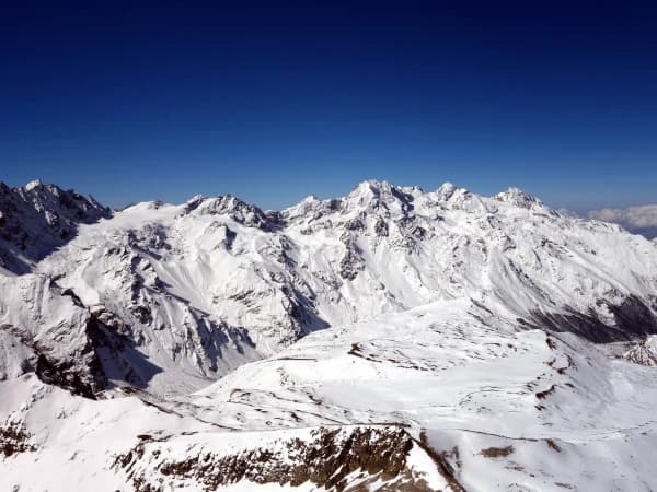 Mountains View Of Langtang From Yala Peak