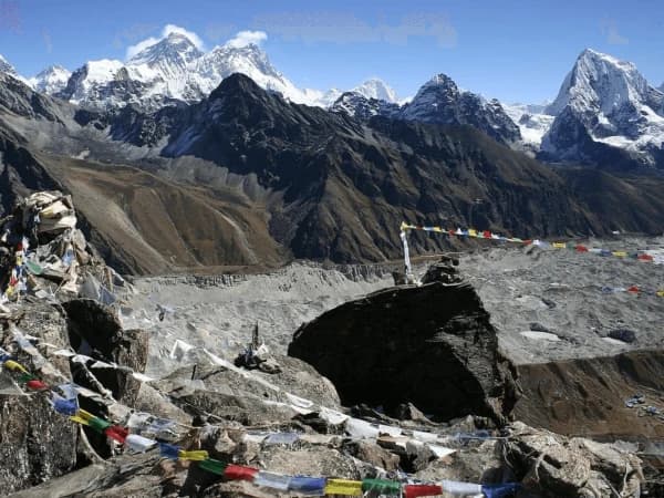 Ngozumpa Glacier View From Gokyo Ri